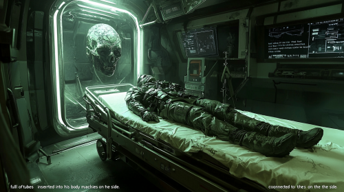 Dead crew member in infirmary Dead crew member in infirmary