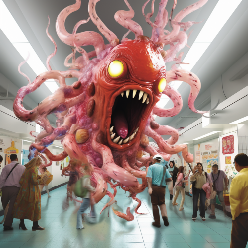 Mysterious goo demon at busy hospital