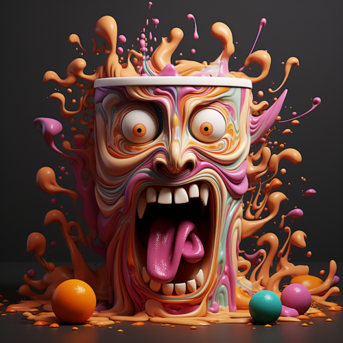 Caffeine molecule, natural stimulant for energy