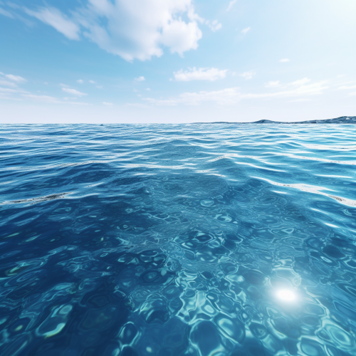 Tranquil blue ocean waves Tranquil blue ocean waves