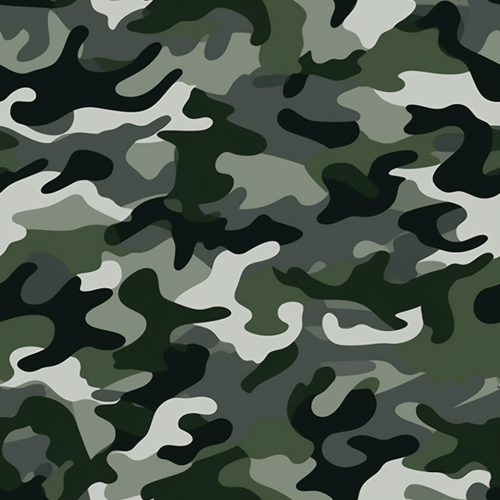 Camo print military green gray background
