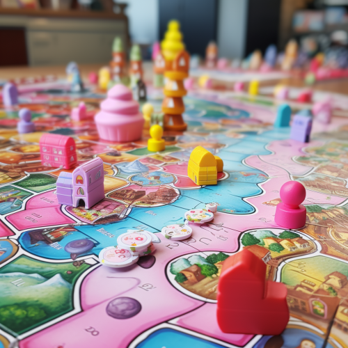 Candy Land game board road adventure