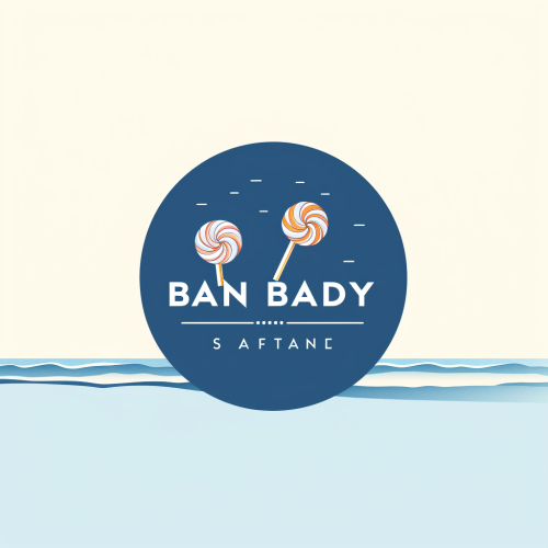 Logo design for candy company at the beach