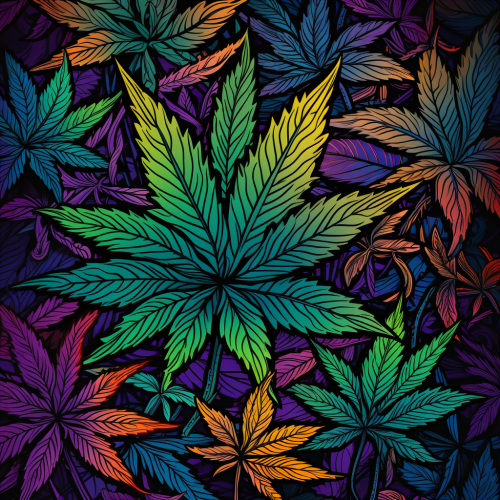 Cannabis brand pattern design