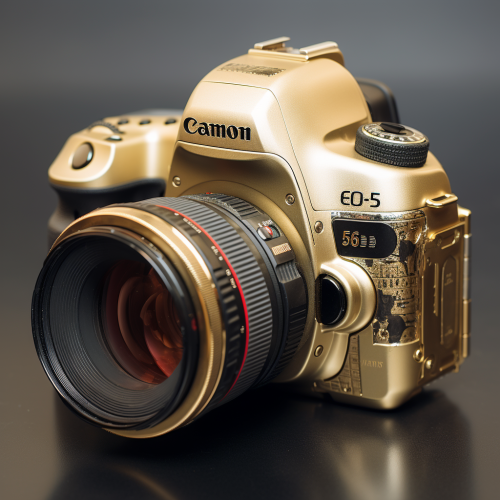 Canon 5D Camera Body with Gold Lens