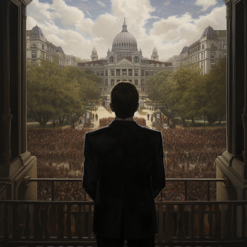 Opulent Capitol citizens observe bleak tribute enclosure