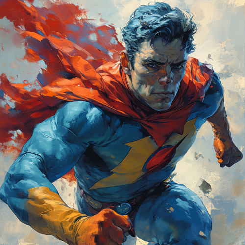 Captain Planet sprinting with a hammer Captain Planet sprinting with a hammer