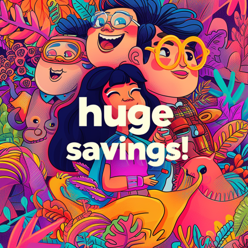 Promotional ad with huge savings