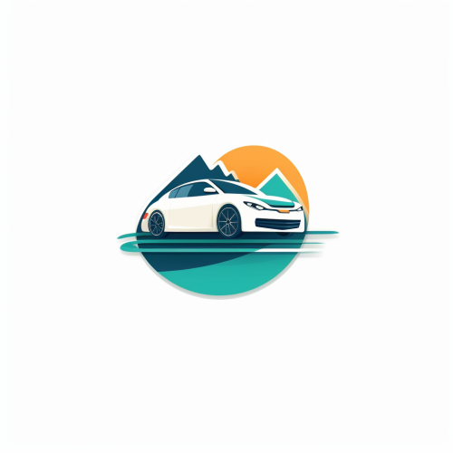 Minimalist car sale logo design