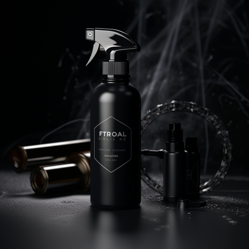 Clear 16 oz Spray Bottle with Black Nozzle