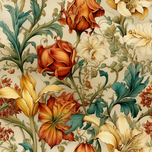 Vibrant flower painting by Carlo Crivelli