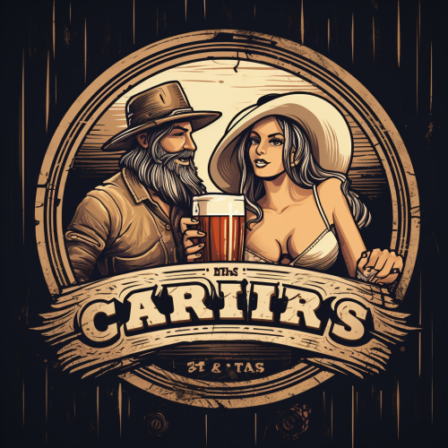 Carls Bar Country Western Theme Poster