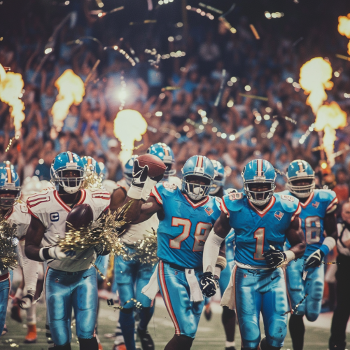 Carolina Panthers celebrate Superbowl win