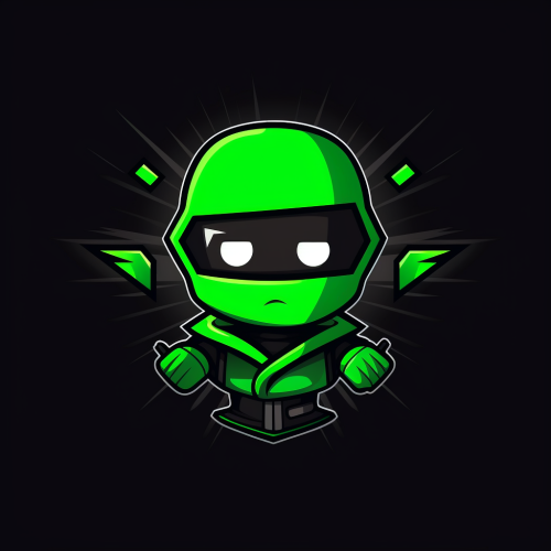 Cartoon AK with  Mills  in Green Logo