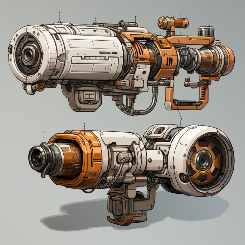 Colorful and Playful Cartoonish Guns