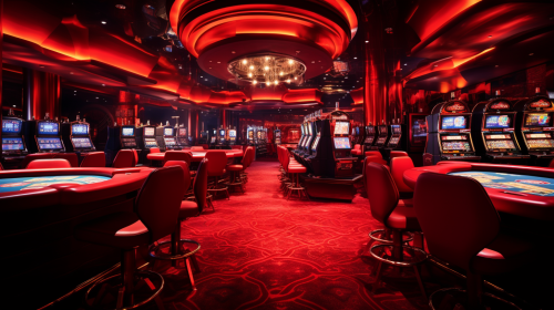 Vibrant casino red background image