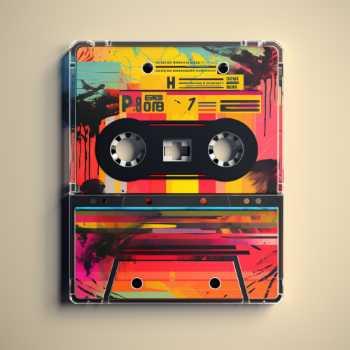 Retro cassette tape packaging design