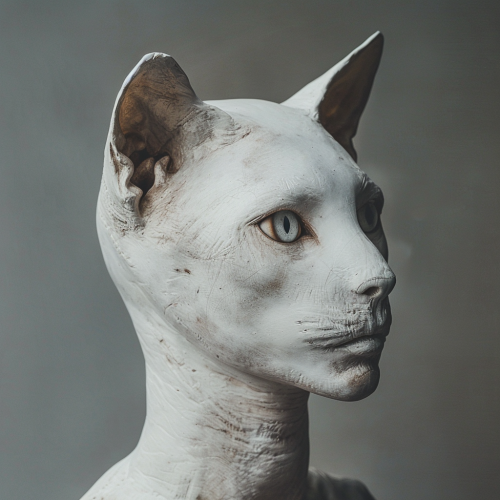Cat-human hybrid concept art design