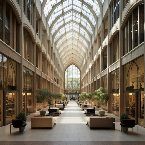 Aerial view of Cathedral Arcade