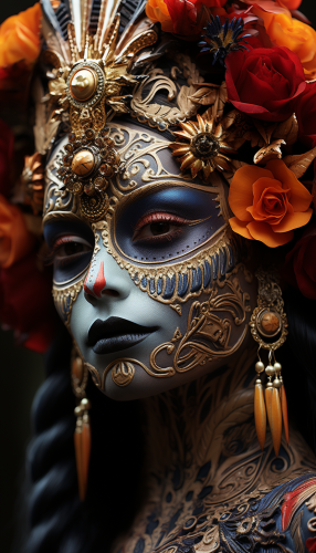 Intricate Day of the Dead Makeup