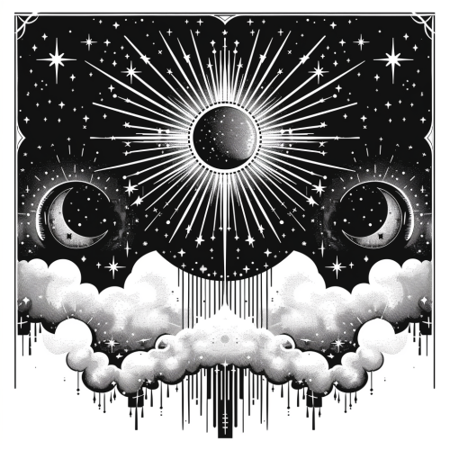 Celestial Magic Flat Line Art