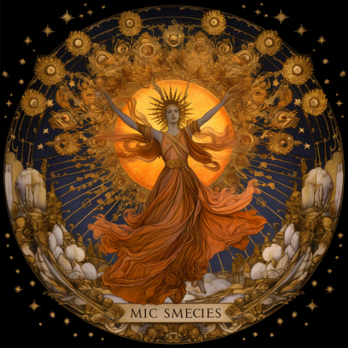 Glowing Celestial Muses Inspiring Creativity