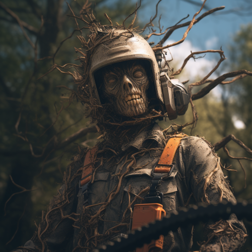 Chainsaw Man in photorealistic portrayal