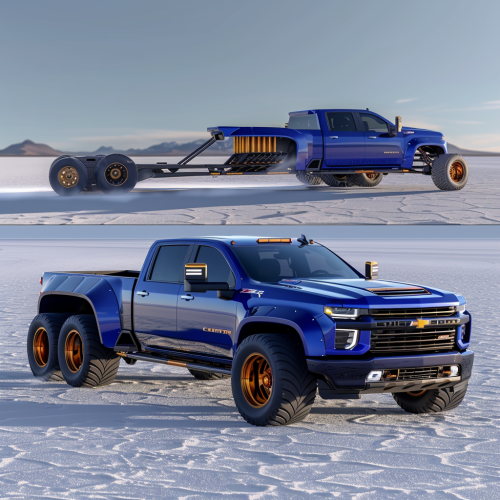 Chevrolet 3500HD Dually Race Truck on Bonneville Salts