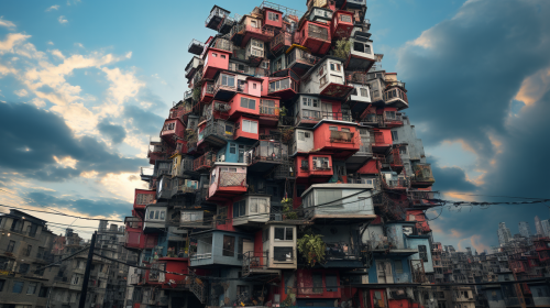 Chicago skyscraper favela style