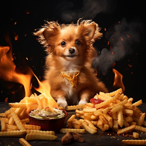 Savory chicken fry dog dish