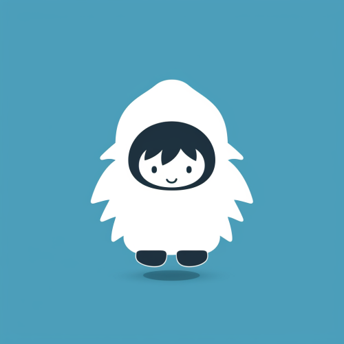 Silhouette of a Child in Fur Coat