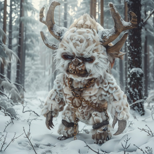 Child Wampa In Winter Forest