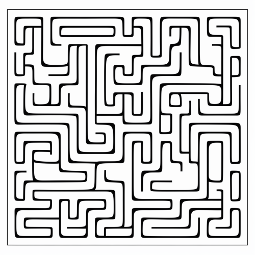 Maze pattern for children