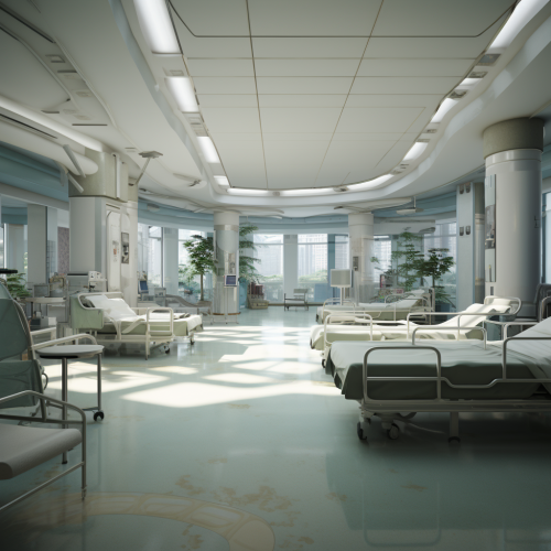 Modern Chinese hospital interior