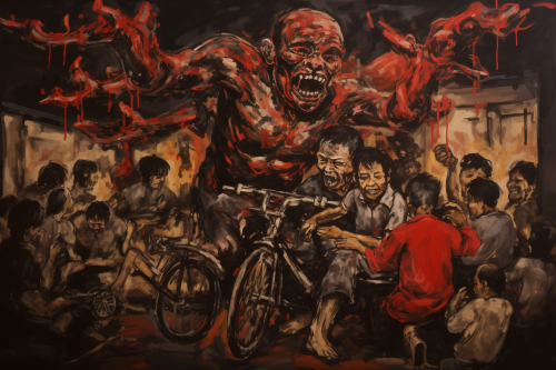 Colorful family gathering during Chinese New Year