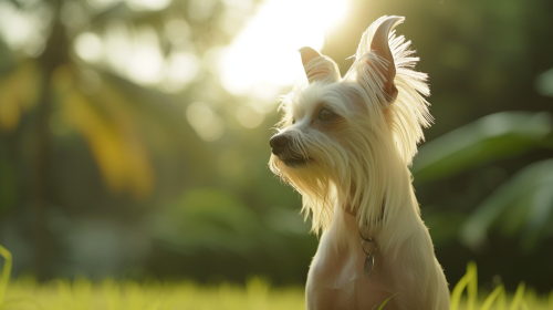 Chinese Crested Dog in Bali
