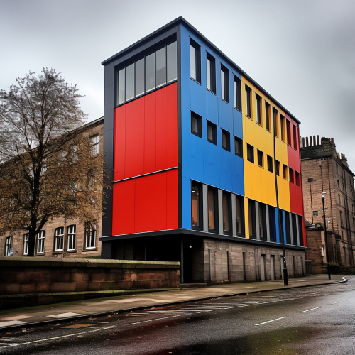 Colourist building in primary colours