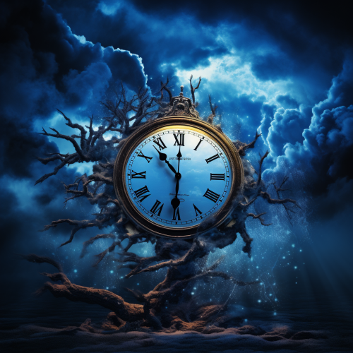 Christmas Eve Conceptual Digital Art Clock