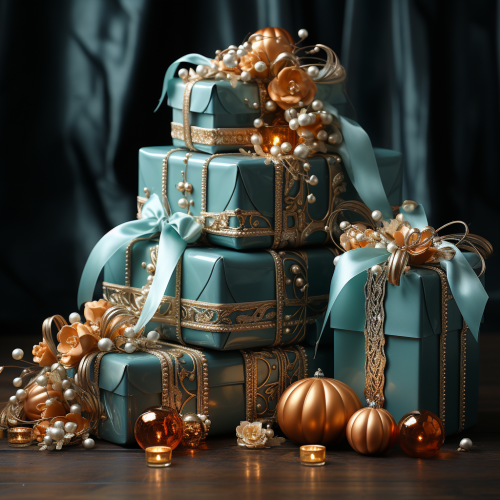 Turquoise and Brown Traditional Christmas Gifts Turquoise and Brown Traditional Christmas Gifts