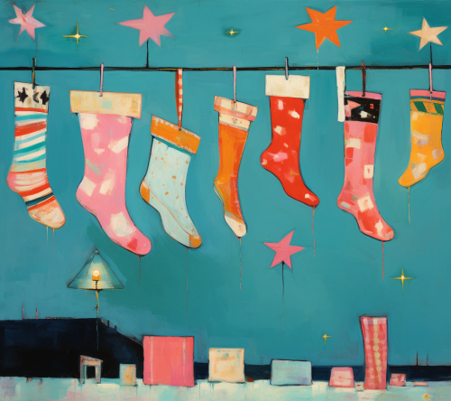Christmas stockings with playful and whimsical designs
