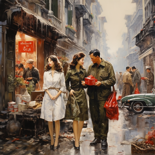 Vintage Christmas clothes sale poster