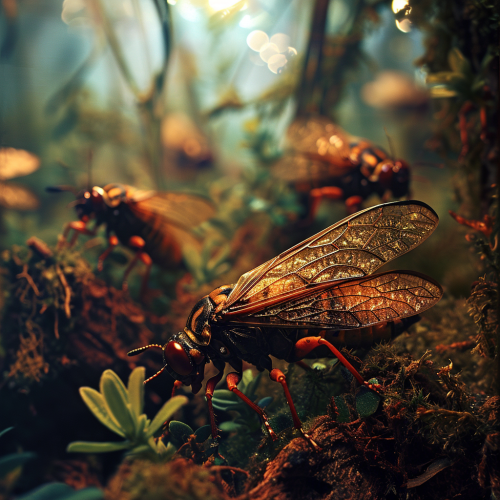 Cicadas devouring medieval crops Cicadas devouring medieval crops