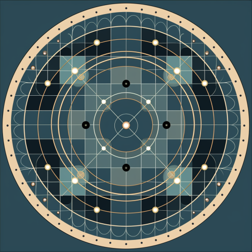 Circular grid pattern design