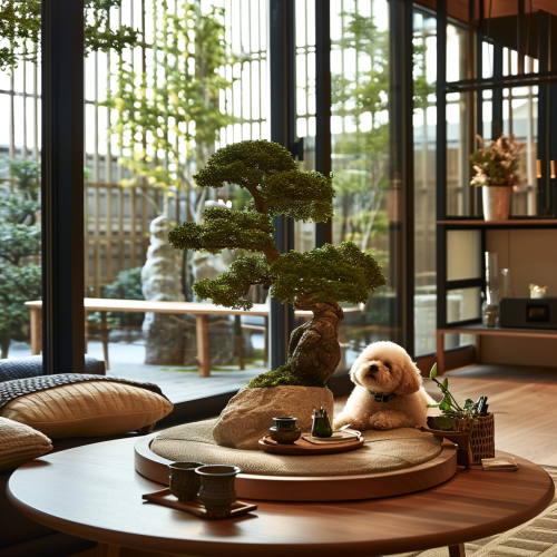 Circular Kotatsu Poodle Sonabu Bonsai Office