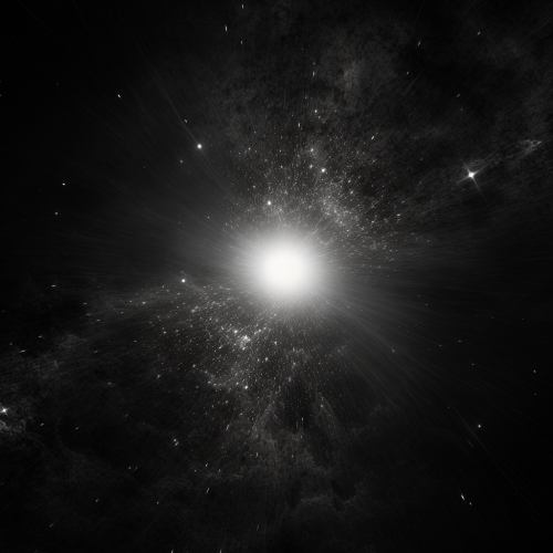 Dreamy close texture with circular lens flare and stars