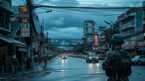 City under Tight Control with Authority Presence