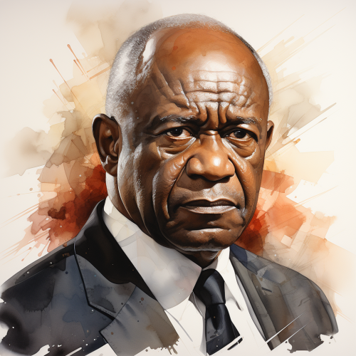 Portrait of Clarence Thomas by Georgia O'Keefe