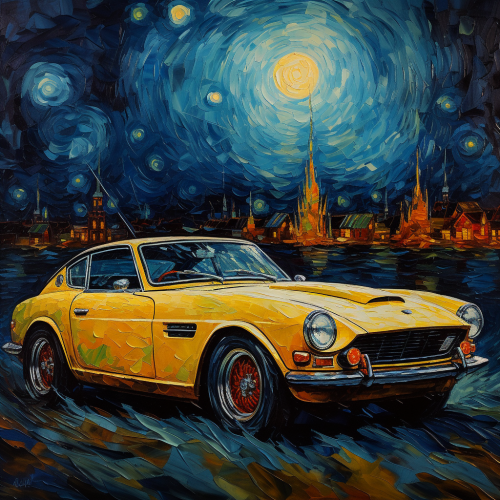 Classic Datsun Z Car Painting