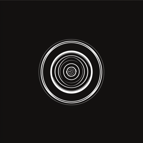 Abstract icon of classic racing rim and tire