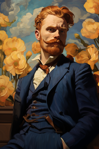 Beautiful classical art in Van Gogh style Beautiful classical art in Van Gogh style